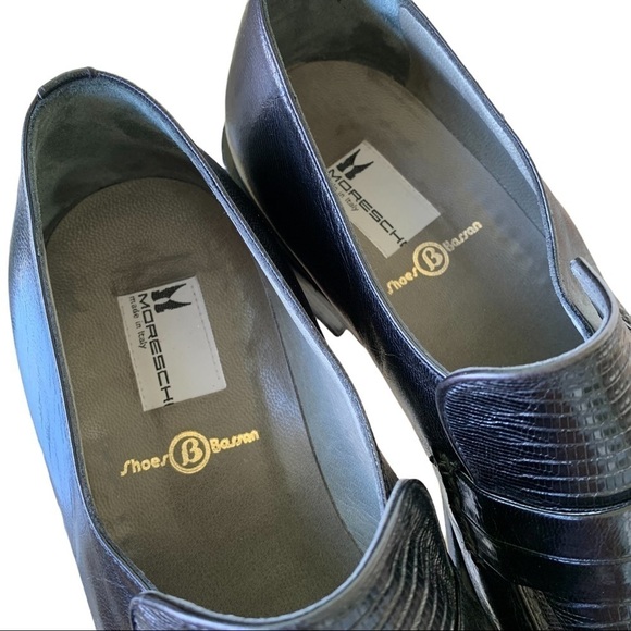 Moreschi Mens Black Leather Italian Loafers main image 8